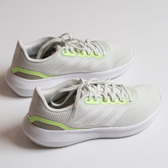 Adidas Running Shoe Runfalcon 3.0 - White/Neon Green Women's Size 9.5 NWT - Picture 8 of 9